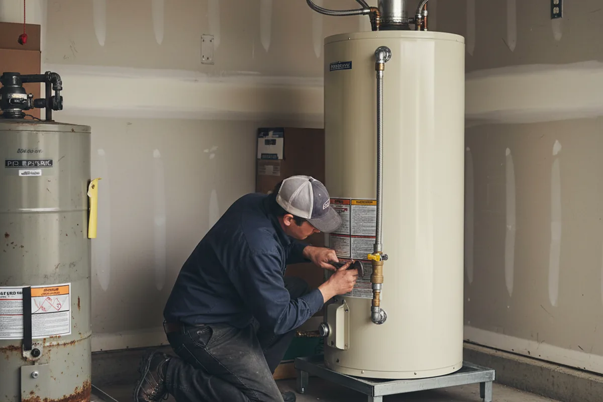 Water heater and shutoff valve replacement in Fly Creek